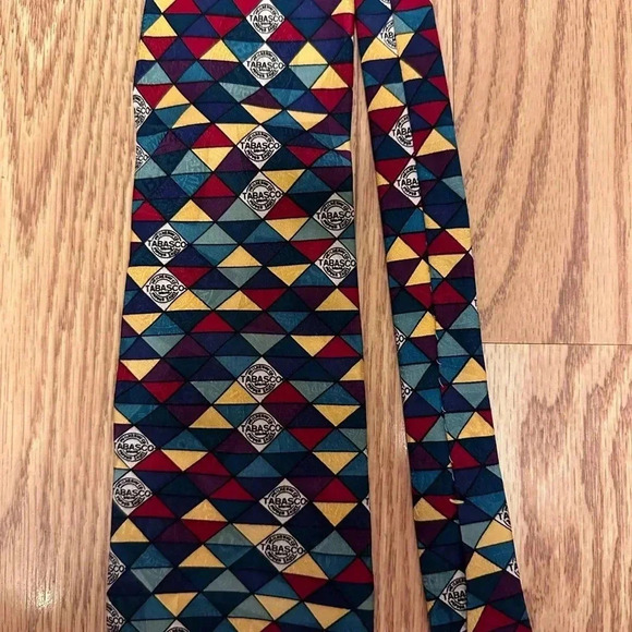 Tabasco Patterned Men’s Neck Tie - Picture 4 of 6